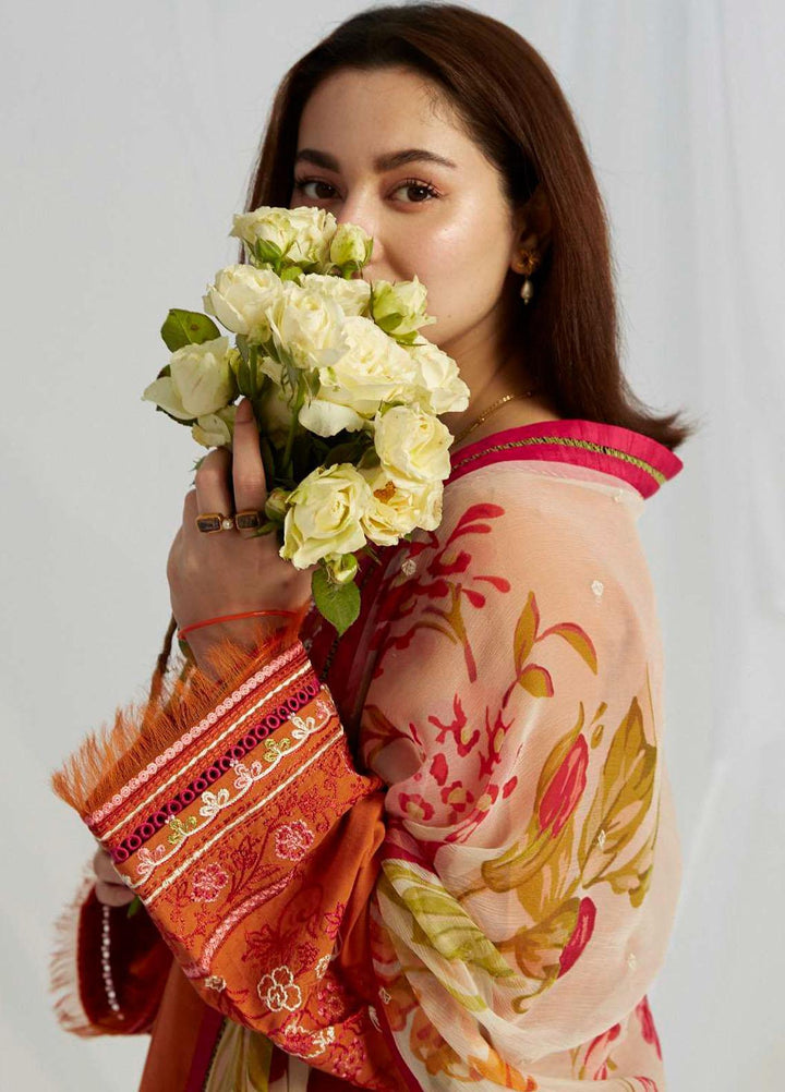 Coco by Zara Shahjahan Embroidered Lawn Suits Unstitched 3 Piece CZS23SL 10B - Summer Collection