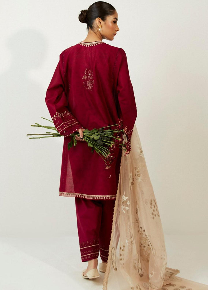 Coco by Zara Shahjahan Embroidered Lawn Suits Unstitched 3 Piece CZS23SL 1A - Summer Collection