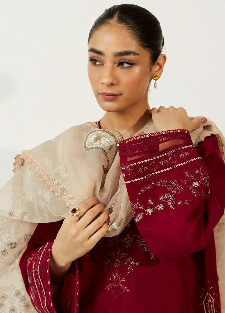 Coco by Zara Shahjahan Embroidered Lawn Suits Unstitched 3 Piece CZS23SL 1A - Summer Collection