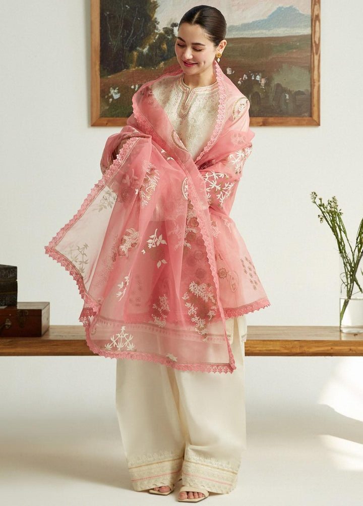 Coco by Zara Shahjahan Embroidered Lawn Suits Unstitched 3 Piece CZS23SL 1B - Summer Collection