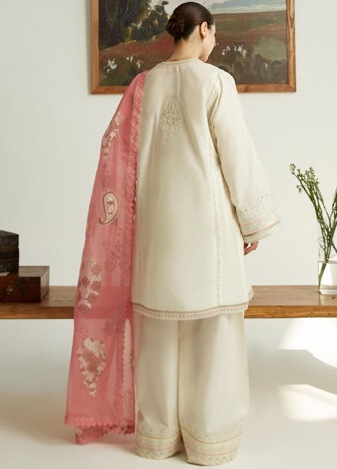 Coco by Zara Shahjahan Embroidered Lawn Suits Unstitched 3 Piece CZS23SL 1B - Summer Collection