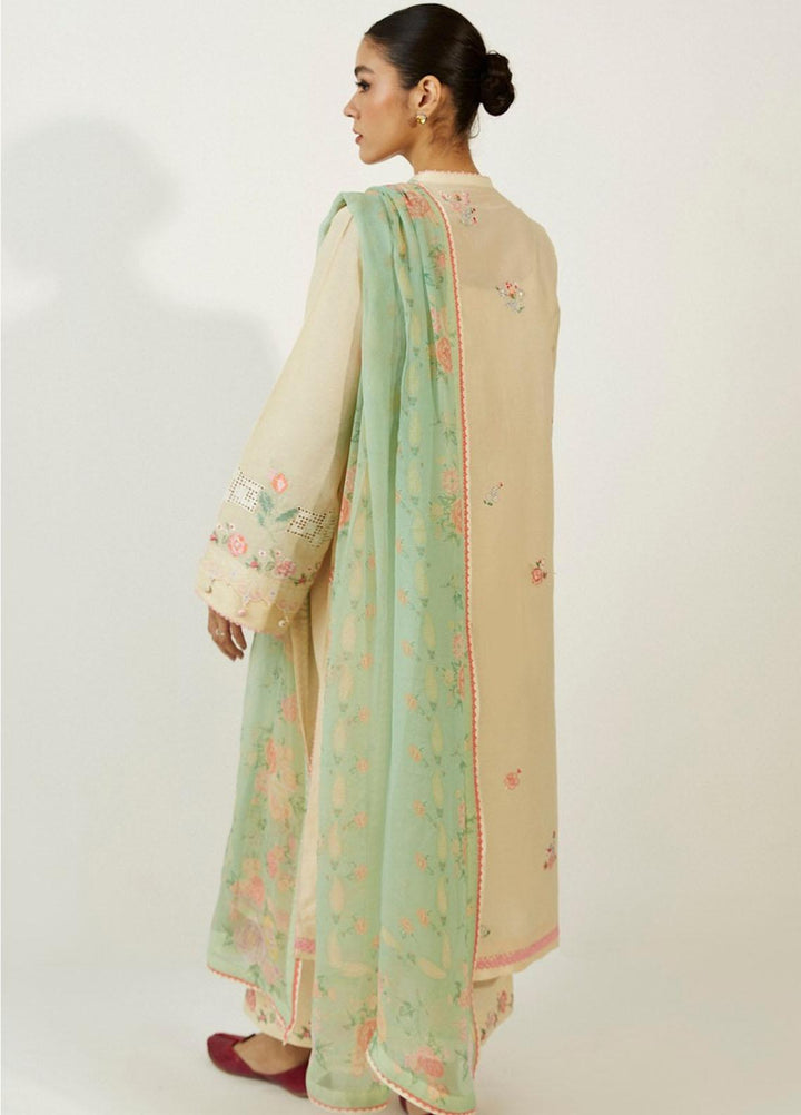 Coco by Zara Shahjahan Embroidered Lawn Suits Unstitched 3 Piece CZS23SL 2A - Summer Collection