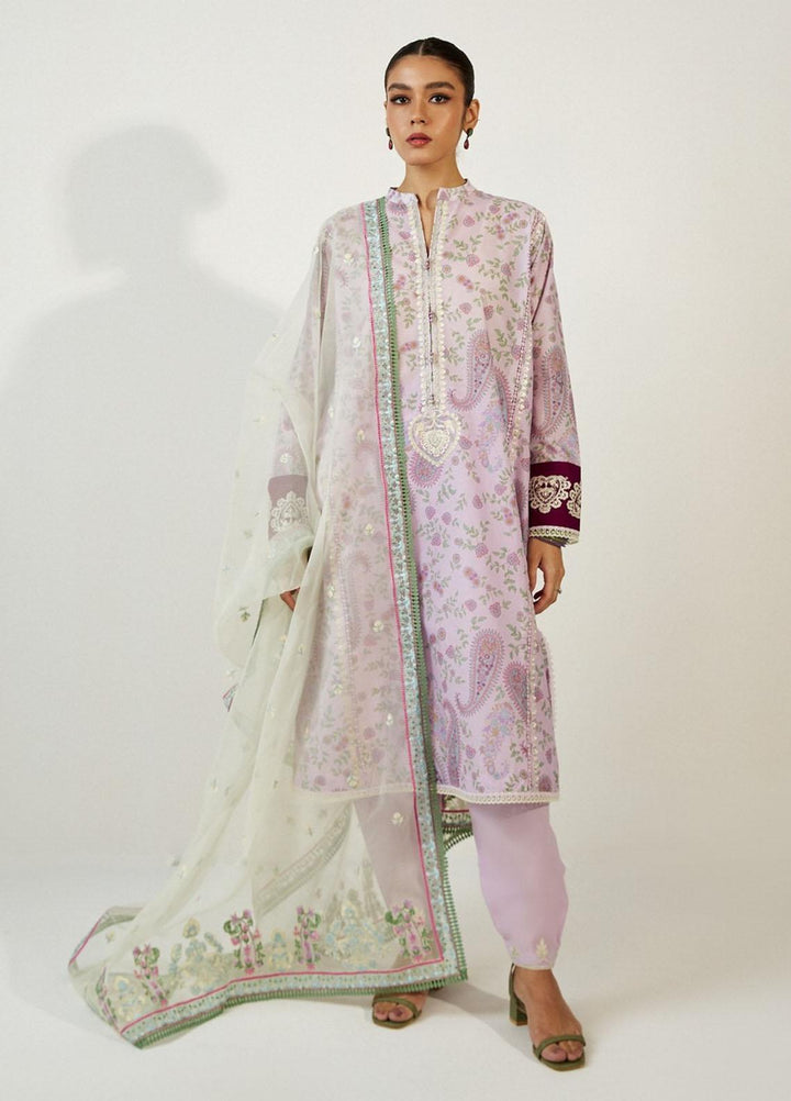 Coco by Zara Shahjahan Embroidered Lawn Suits Unstitched 3 Piece CZS23SL 3A - Summer Collection