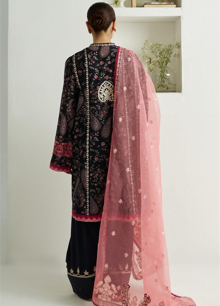 Coco by Zara Shahjahan Embroidered Lawn Suits Unstitched 3 Piece CZS23SL 3B - Summer Collection