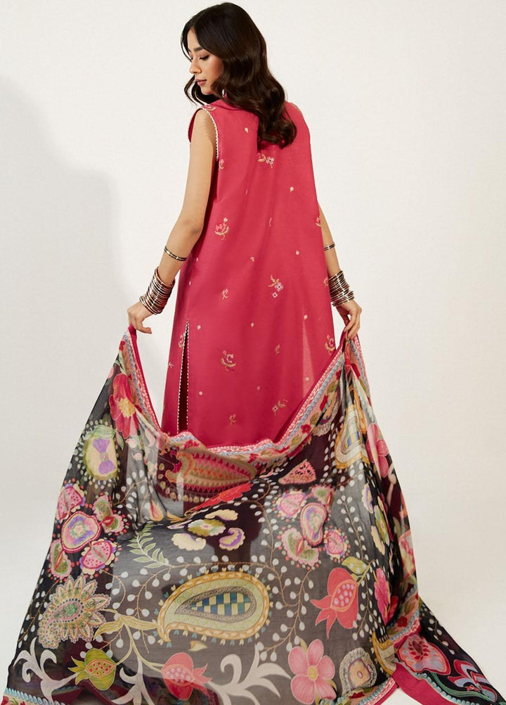 Coco by Zara Shahjahan Embroidered Lawn Suits Unstitched 3 Piece CZS23SL 4A - Summer Collection