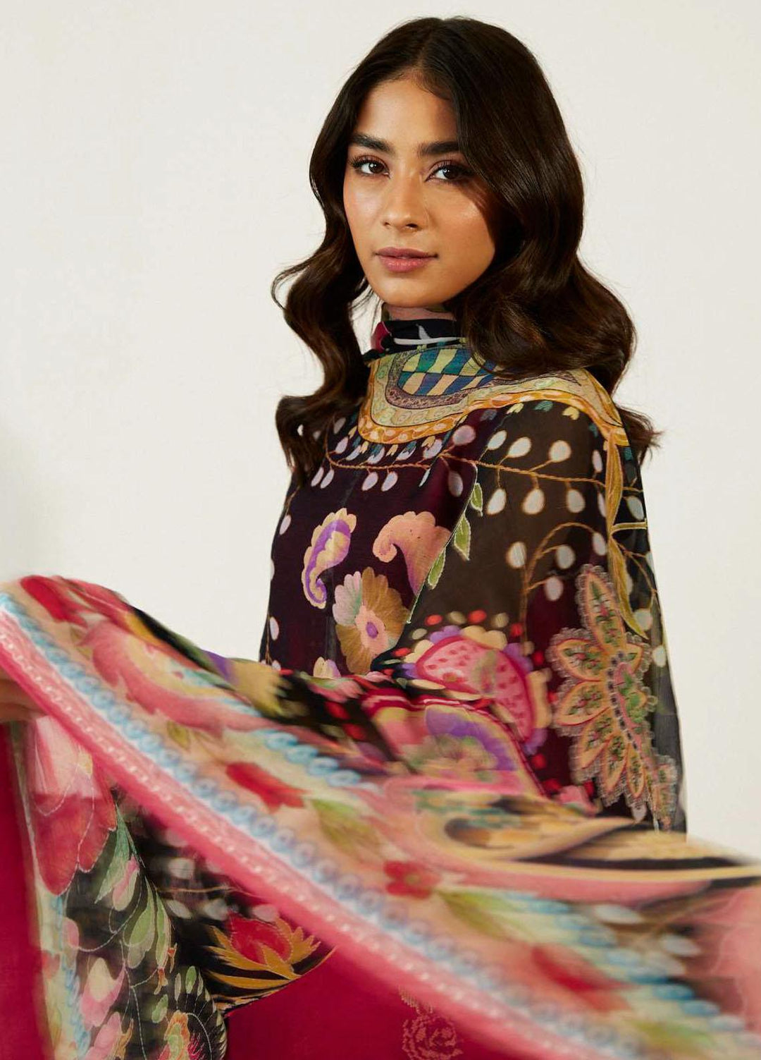 Coco by Zara Shahjahan Embroidered Lawn Suits Unstitched 3 Piece CZS23SL 4A - Summer Collection