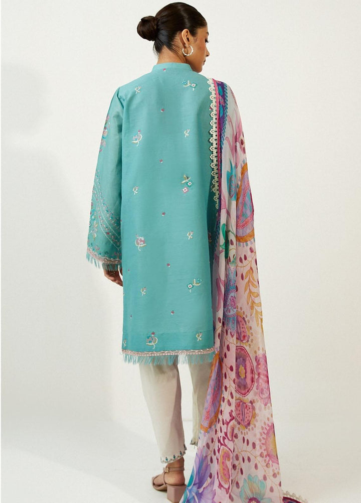 Coco by Zara Shahjahan Embroidered Lawn Suits Unstitched 3 Piece CZS23SL 4B - Summer Collection