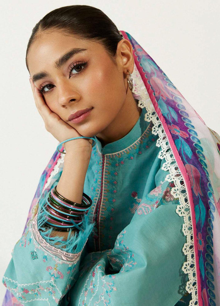 Coco by Zara Shahjahan Embroidered Lawn Suits Unstitched 3 Piece CZS23SL 4B - Summer Collection