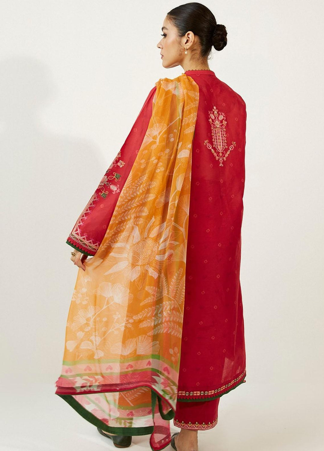 Coco by Zara Shahjahan Embroidered Lawn Suits Unstitched 3 Piece CZS23SL 5A - Summer Collection