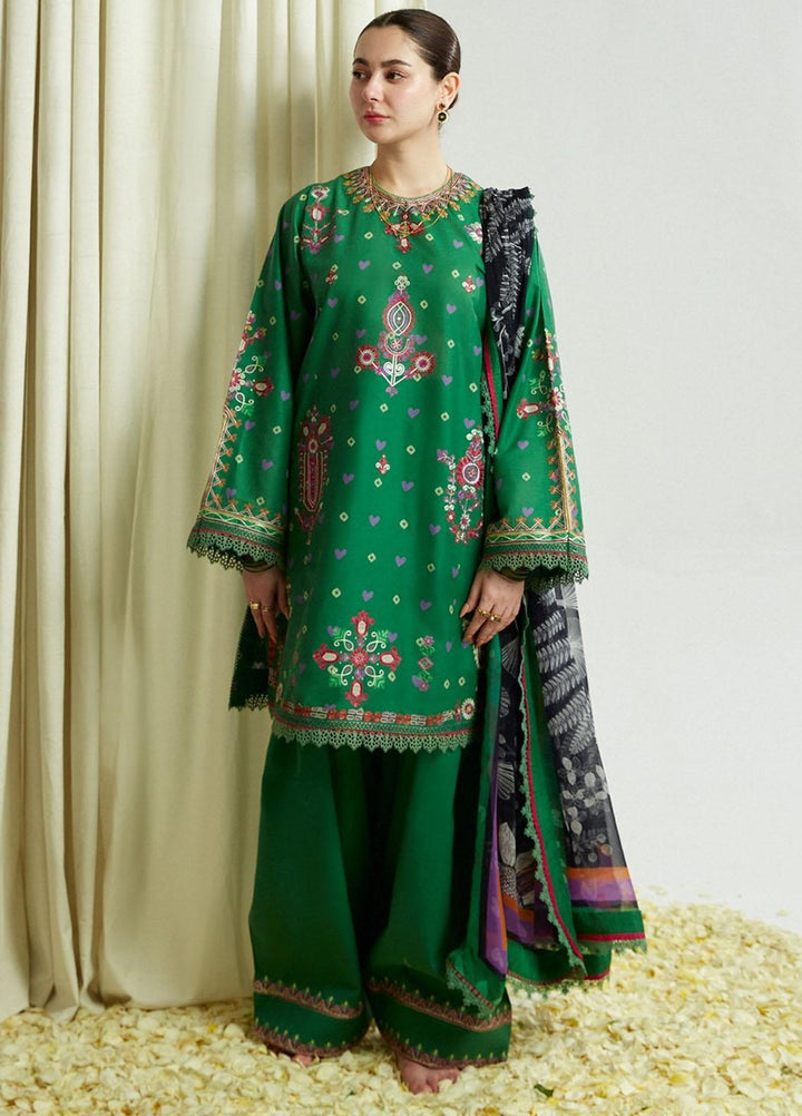 Coco by Zara Shahjahan Embroidered Lawn Suits Unstitched 3 Piece CZS23SL 5B - Summer Collection
