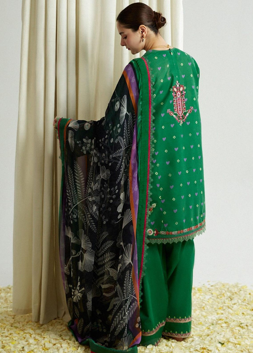 Coco by Zara Shahjahan Embroidered Lawn Suits Unstitched 3 Piece CZS23SL 5B - Summer Collection