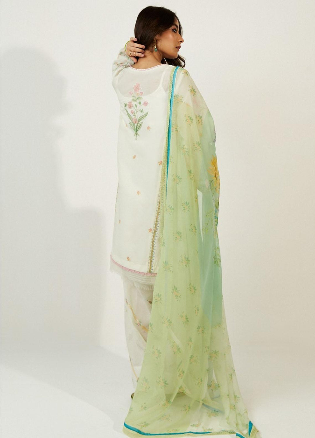 Coco by Zara Shahjahan Embroidered Lawn Suits Unstitched 3 Piece CZS23SL 6A - Summer Collection