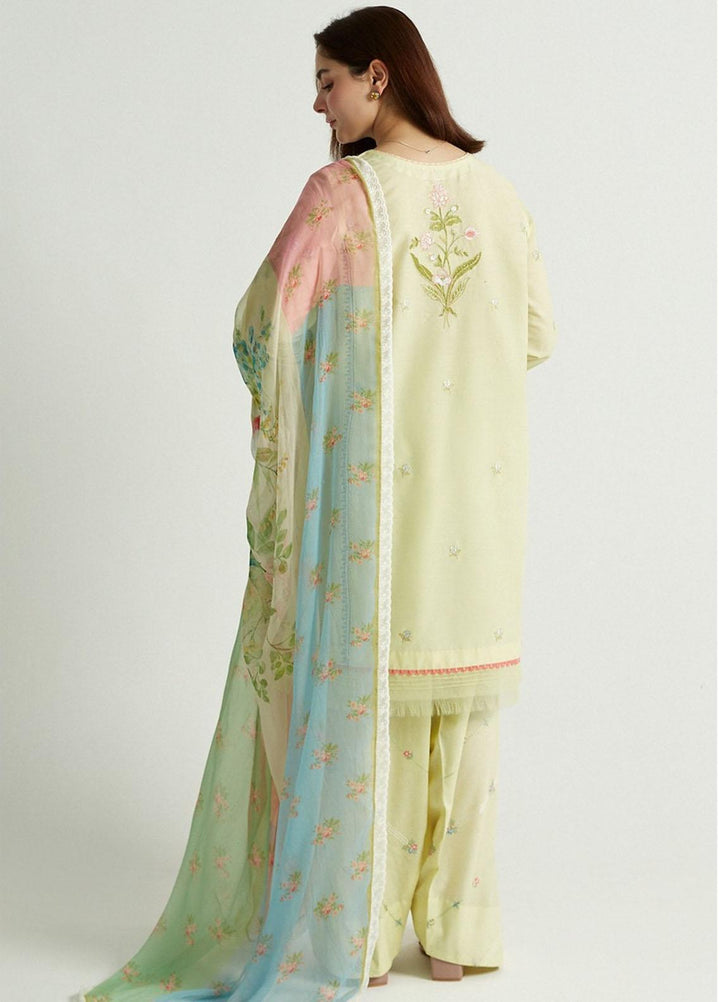 Coco by Zara Shahjahan Embroidered Lawn Suits Unstitched 3 Piece CZS23SL 6B - Summer Collection