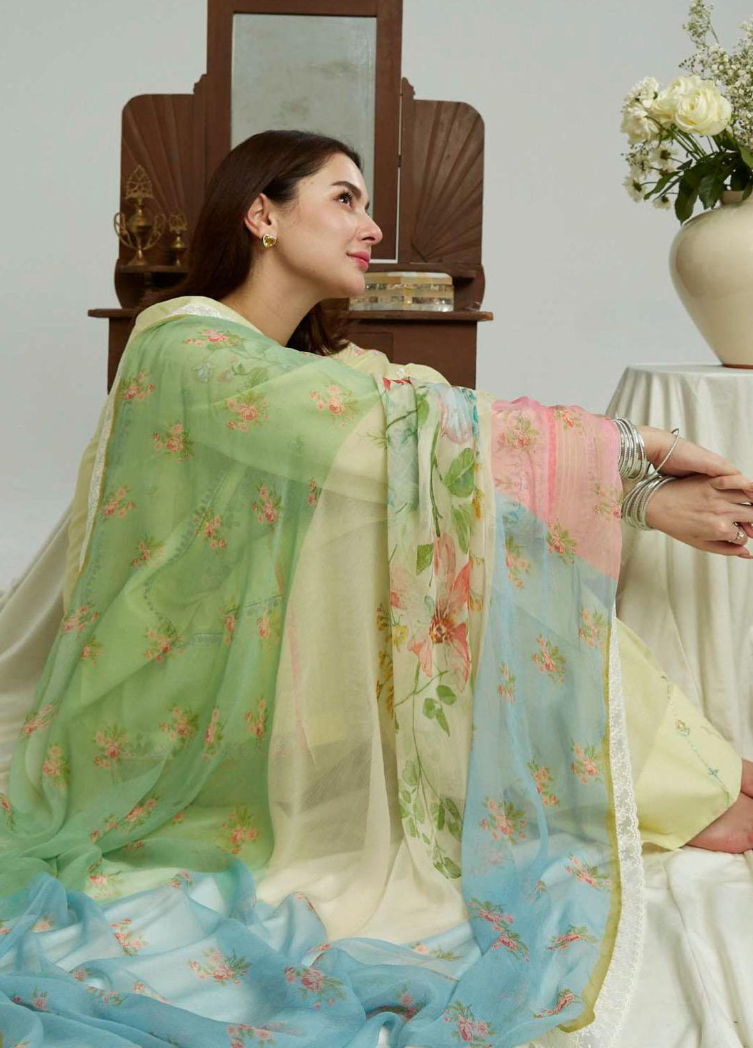 Coco by Zara Shahjahan Embroidered Lawn Suits Unstitched 3 Piece CZS23SL 6B - Summer Collection