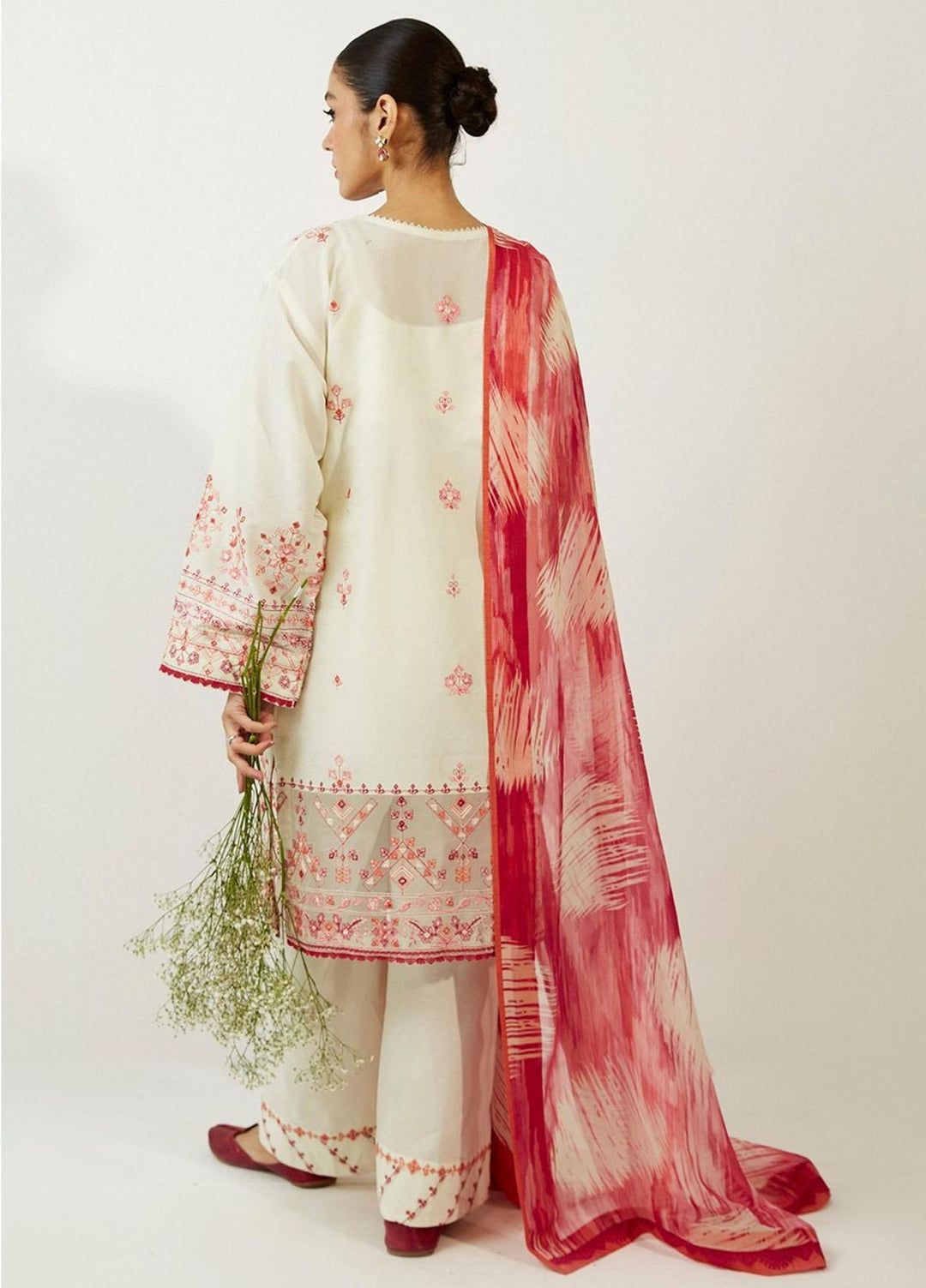 Coco by Zara Shahjahan Embroidered Lawn Suits Unstitched 3 Piece CZS23SL 7A - Summer Collection