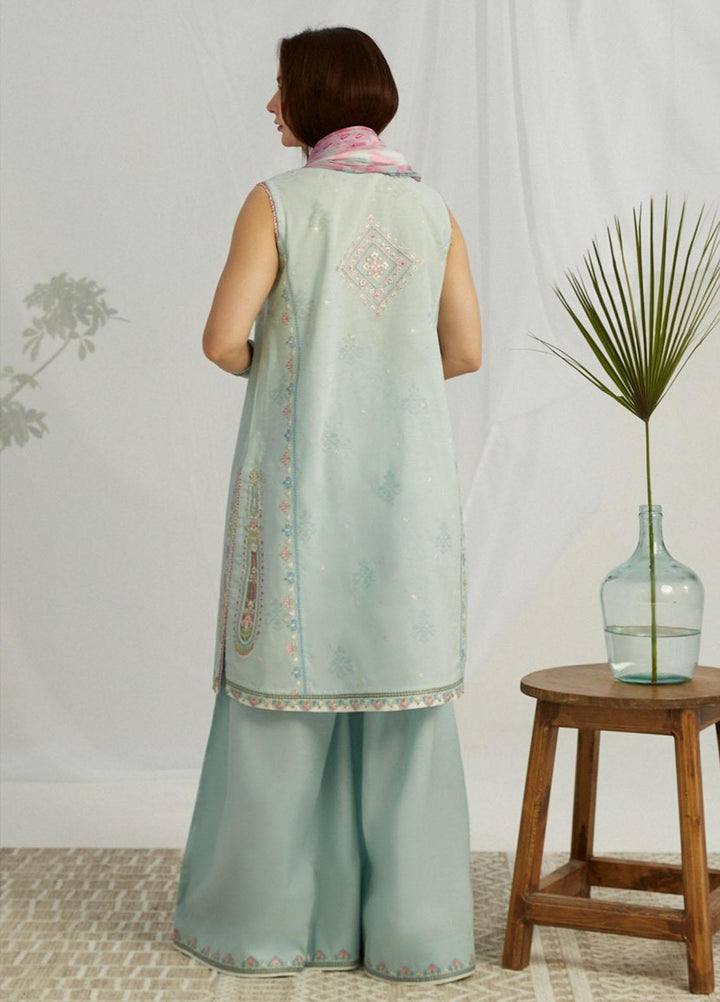 Coco by Zara Shahjahan Embroidered Lawn Suits Unstitched 3 Piece CZS23SL 8B - Summer Collection