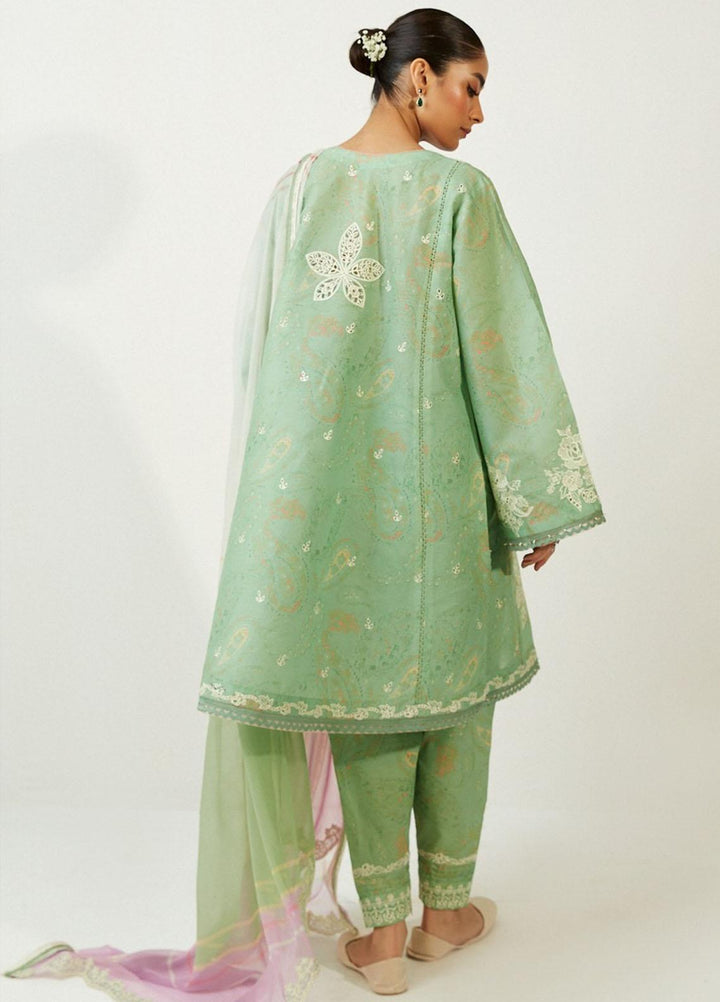 Coco by Zara Shahjahan Embroidered Lawn Suits Unstitched 3 Piece CZS23SL 9A - Summer Collection