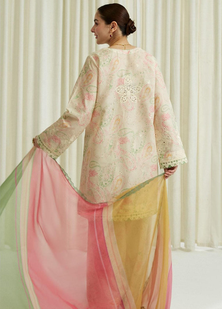 Coco by Zara Shahjahan Embroidered Lawn Suits Unstitched 3 Piece CZS23SL 9B - Summer Collection