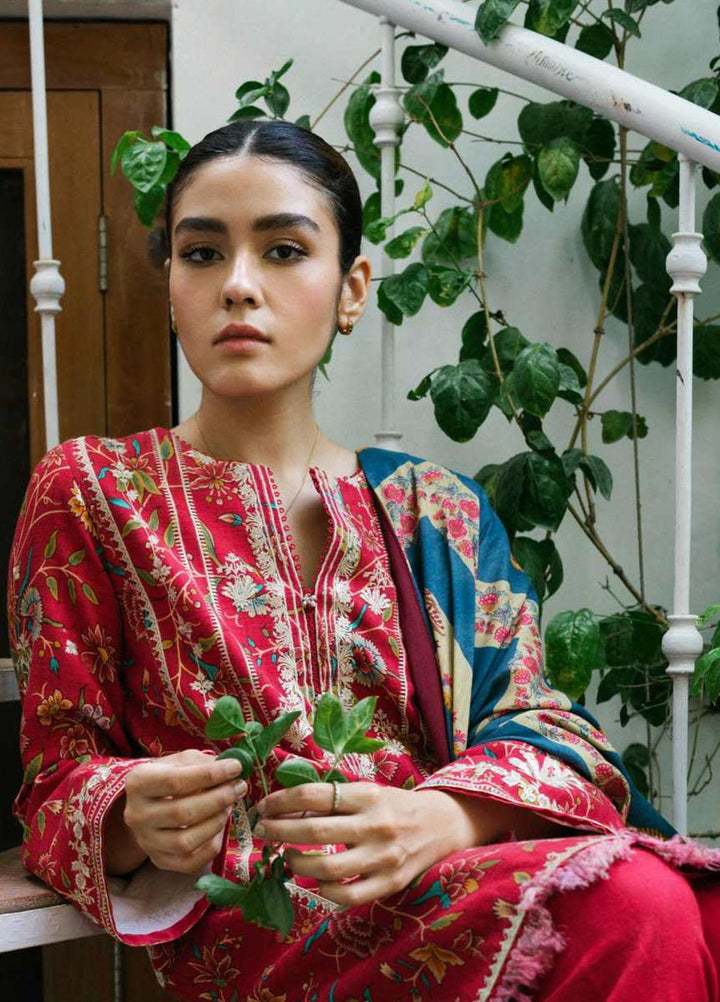 Coco By Zara Shahjahan Embroidered Khaddar Suits Unstitched 3 Piece CZS21UW ZR-01 A - Winter Collection