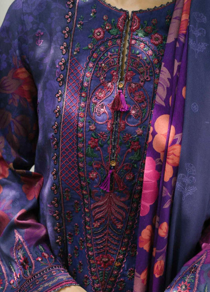 Coco By Zara Shahjahan Embroidered Linen Suits Unstitched 3 Piece CZS21UW ZR-04 A - Winter Collection