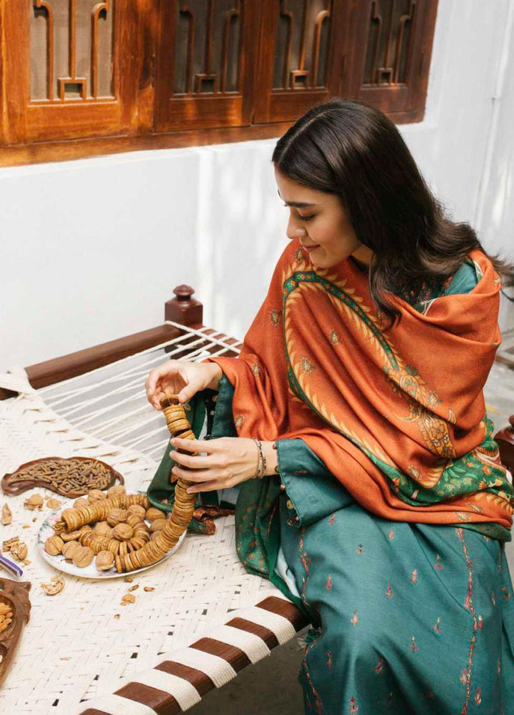 Coco By Zara Shahjahan Embroidered Linen Suits Unstitched 3 Piece CZS21UW ZR-07 A - Winter Collection