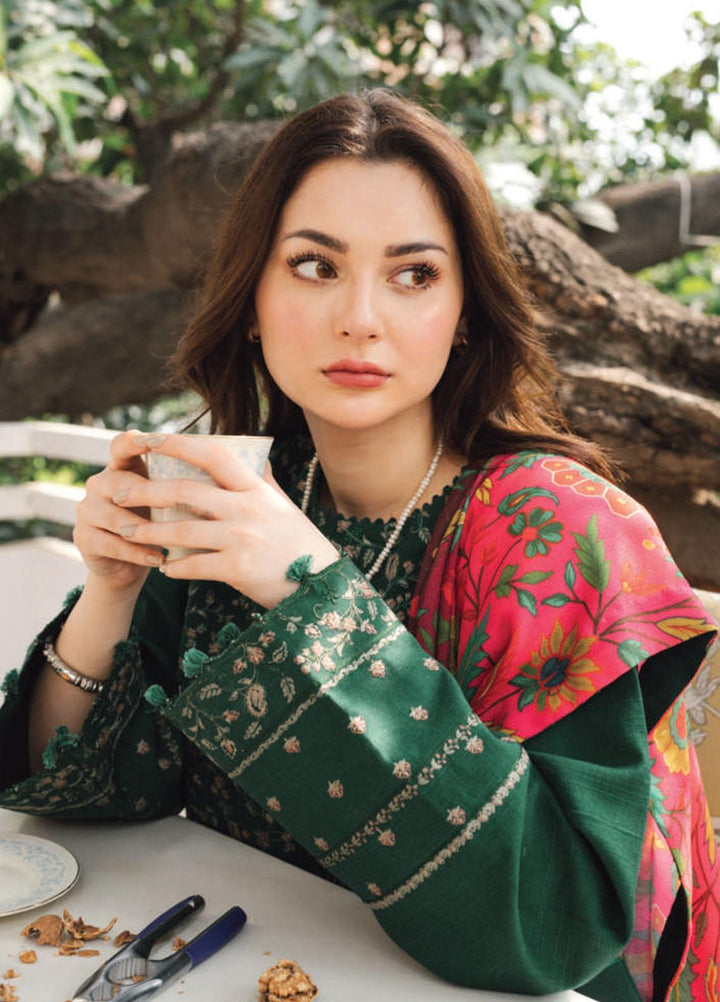 Coco By Zara Shahjahan Embroidered Khaddar Suits Unstitched 3 Piece CZS21UW ZR-08 A - Winter Collection