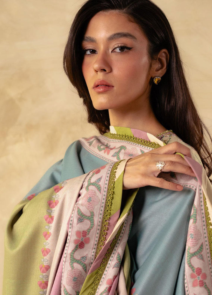 Coco By Zara Shahjahan Embroidered Linen Suits Unstitched 3 Piece CZS23W 3A - Winter Collection