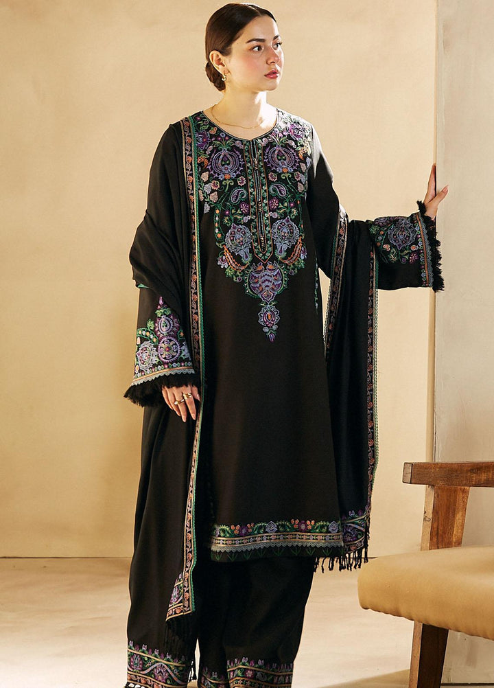 Coco By Zara Shahjahan Embroidered Linen Suits Unstitched 3 Piece CZS23W 5B - Winter Collection