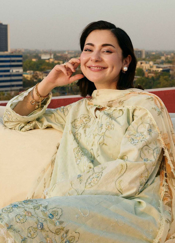 Coco by Zara Shahjahan Embroidered Jacquard Suits Unstitched 3 Piece CZS25LD D-1 B Elva - Summer Collection