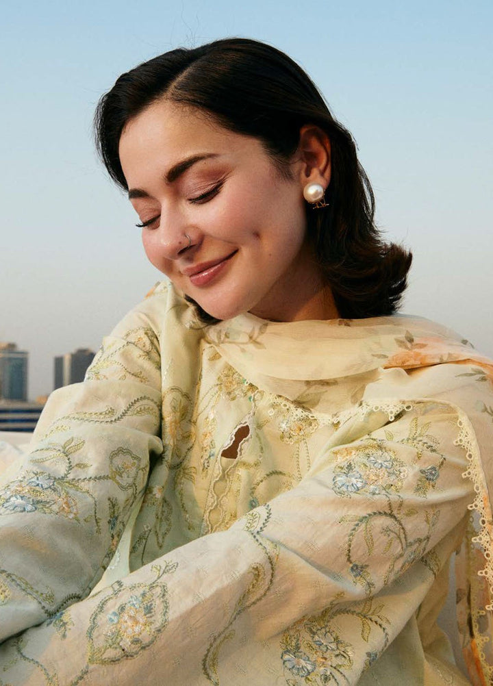 Coco by Zara Shahjahan Embroidered Jacquard Suits Unstitched 3 Piece CZS25LD D-1 B Elva - Summer Collection