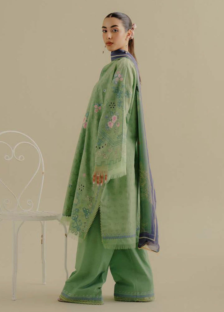 Coco by Zara Shahjahan Embroidered Jacquard Suits Unstitched 3 Piece CZS25LD D-5 A Sufa - Summer Collection