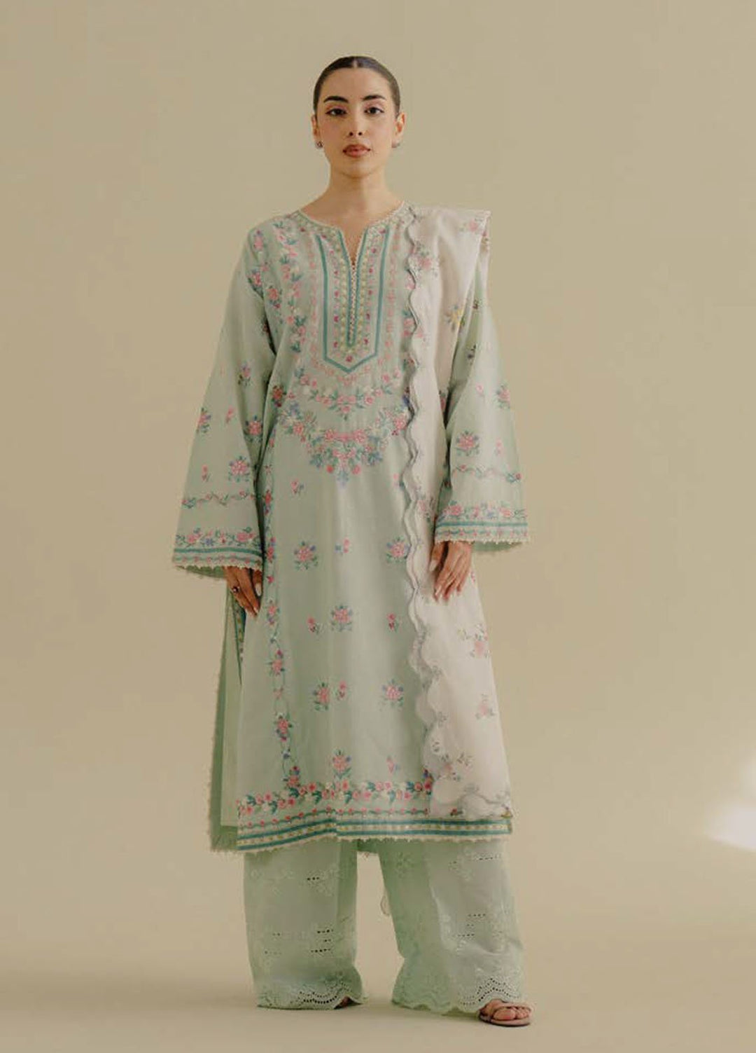 Coco by Zara Shahjahan Embroidered Jacquard Suits Unstitched 3 Piece CZS25LD D-9 A Zeest - Summer Collection