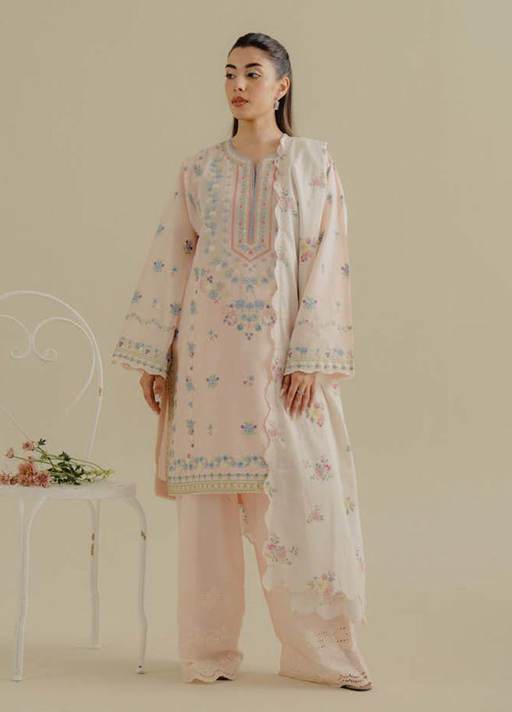 Coco by Zara Shahjahan Embroidered Jacquard Suits Unstitched 3 Piece CZS25LD D-9 B Zeest - Summer Collection