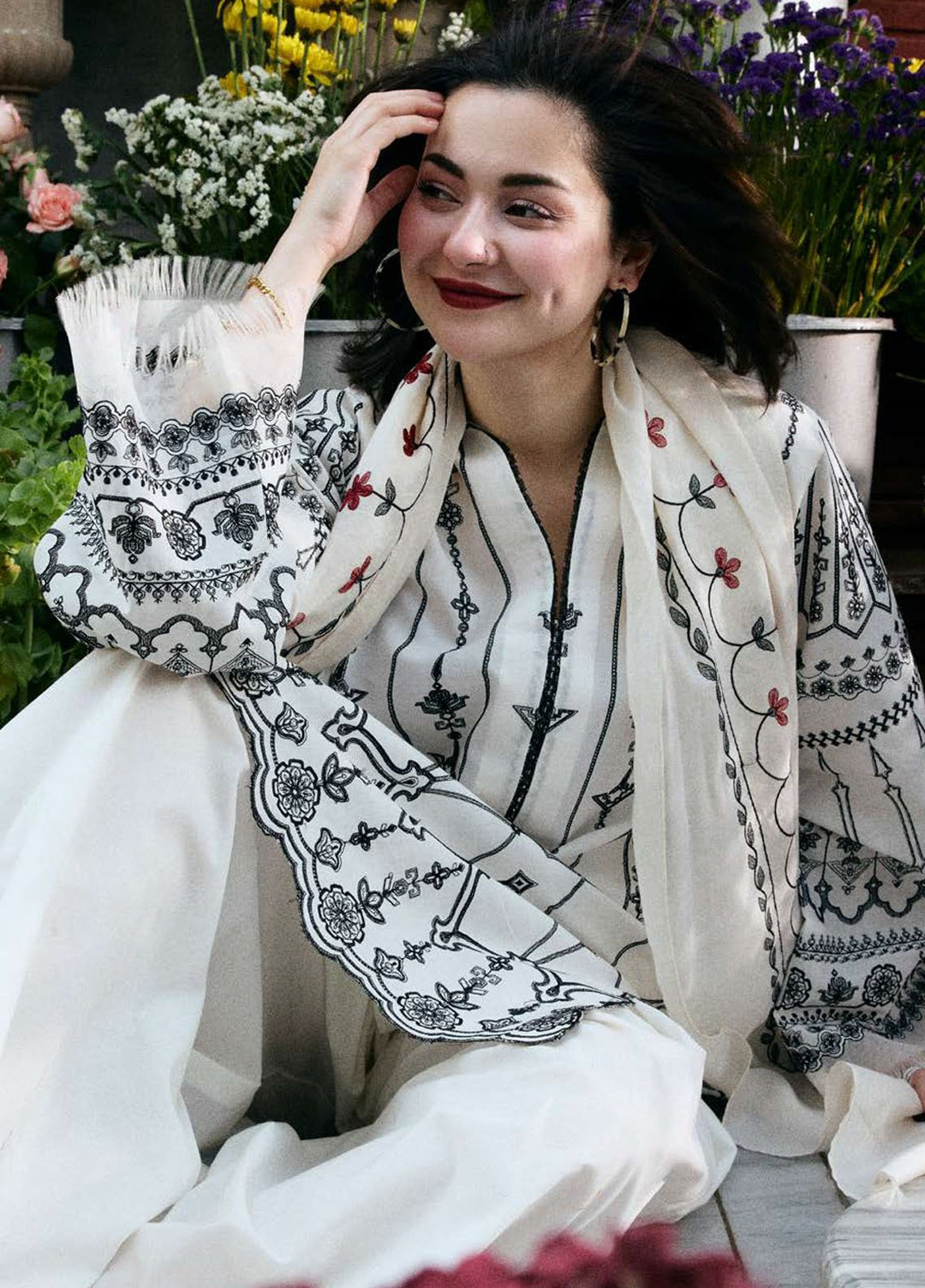 Coco by Zara Shahjahan Embroidered Lawn Suits Unstitched 3 Piece CZS25LD D-2 B Iris - Summer Collection