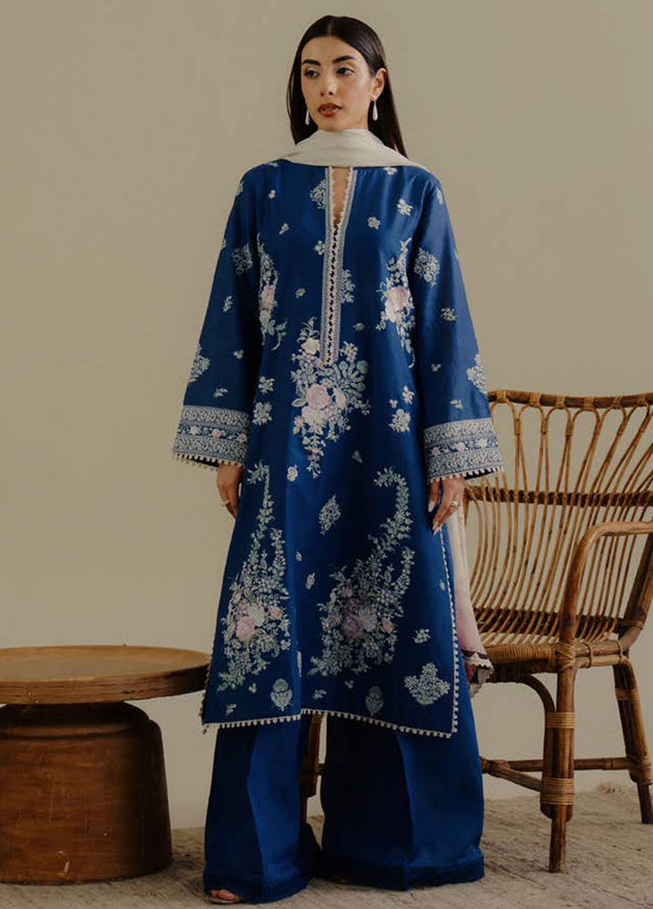 Coco by Zara Shahjahan Embroidered Lawn Suits Unstitched 3 Piece CZS25LD D-3 A Luleh - Summer Collection