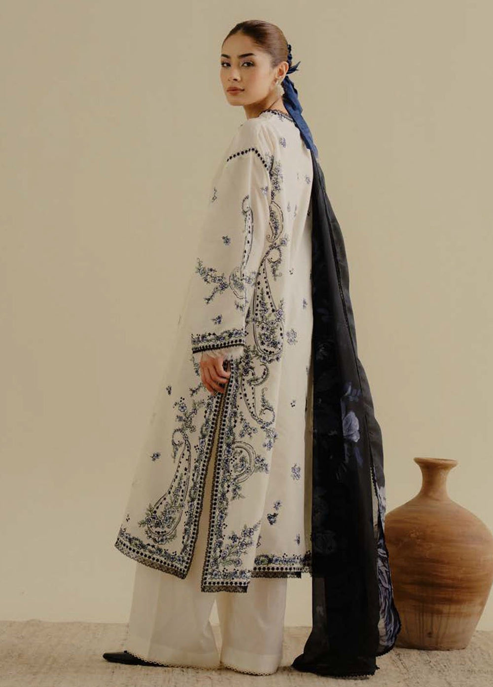 Coco by Zara Shahjahan Embroidered Lawn Suits Unstitched 3 Piece CZS25LD D-4 A Yana - Summer Collection