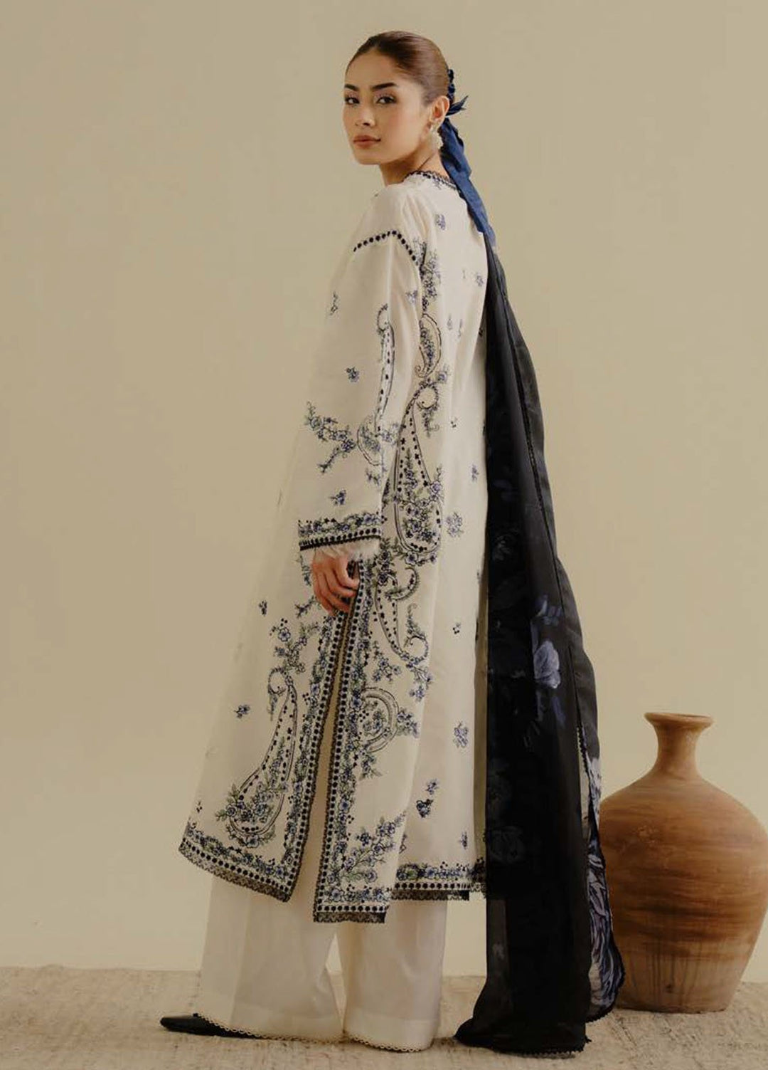 Coco by Zara Shahjahan Embroidered Lawn Suits Unstitched 3 Piece CZS25LD D-4 A Yana - Summer Collection