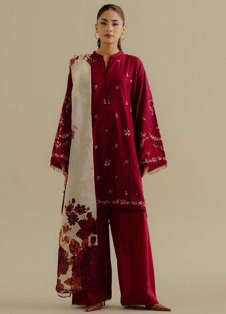 Coco by Zara Shahjahan Embroidered Lawn Suits Unstitched 3 Piece CZS25LD D-4 B Yana - Summer Collection