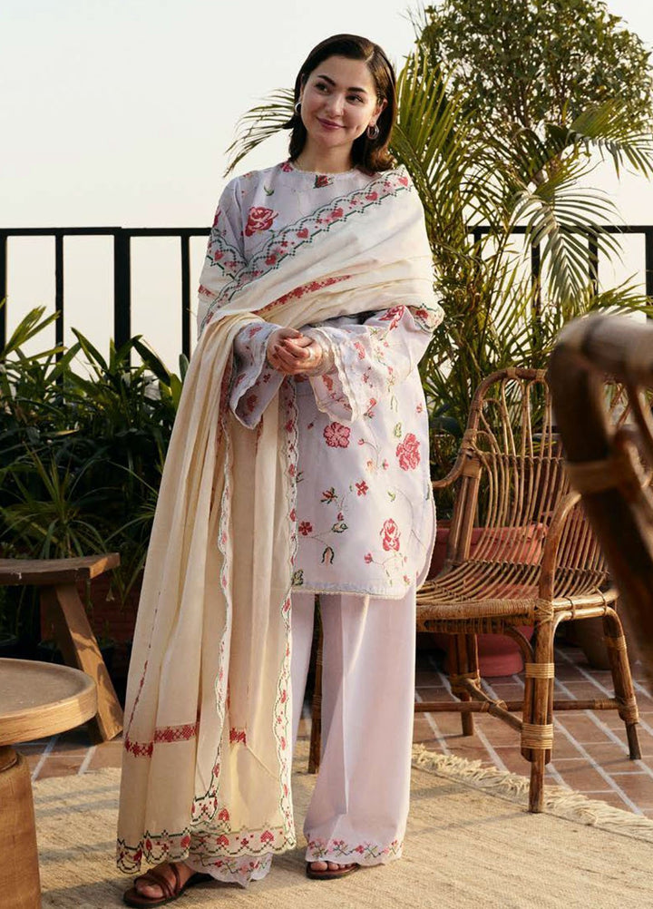 Coco by Zara Shahjahan Embroidered Lawn Suits Unstitched 3 Piece CZS25LD D-6 B Zufra - Summer Collection