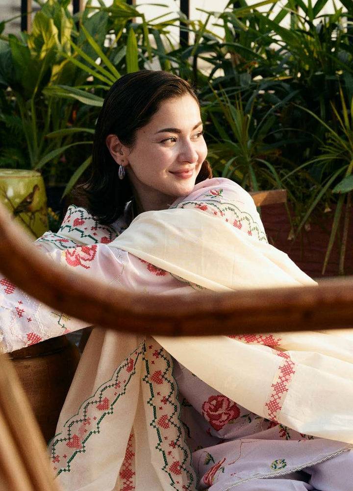 Coco by Zara Shahjahan Embroidered Lawn Suits Unstitched 3 Piece CZS25LD D-6 B Zufra - Summer Collection