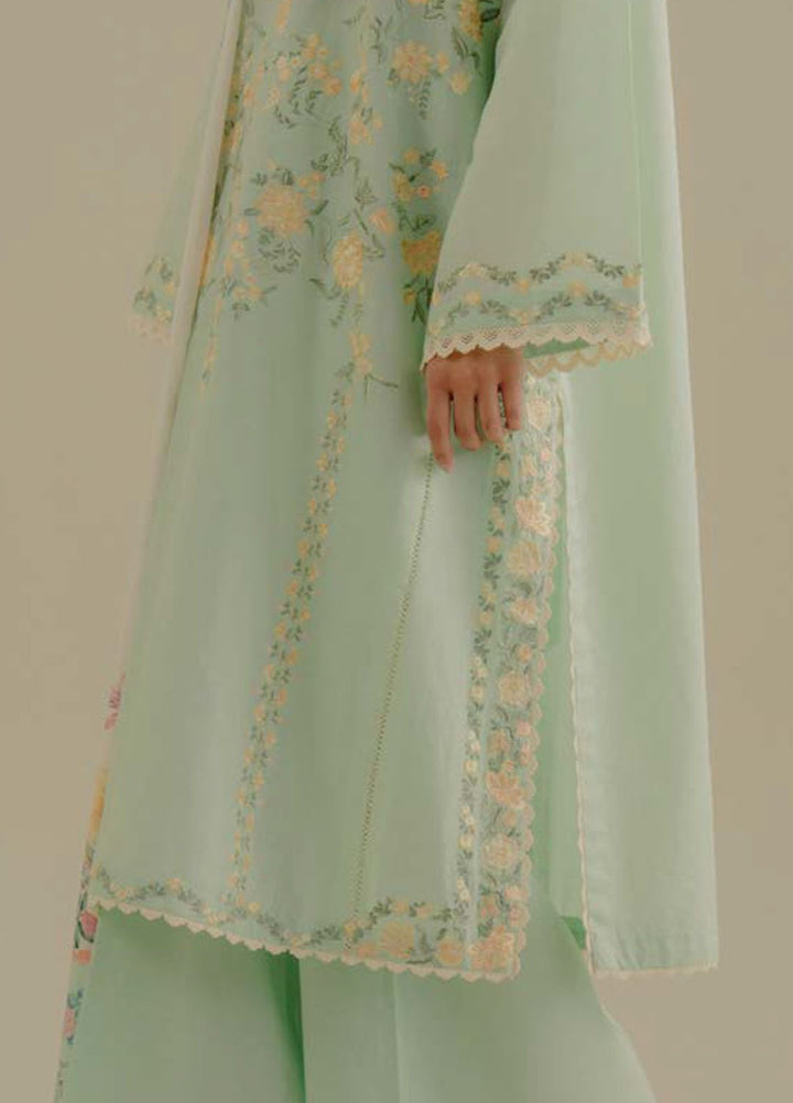 Coco by Zara Shahjahan Embroidered Lawn Suits Unstitched 3 Piece CZS25LD D-7 A Velin - Summer Collection