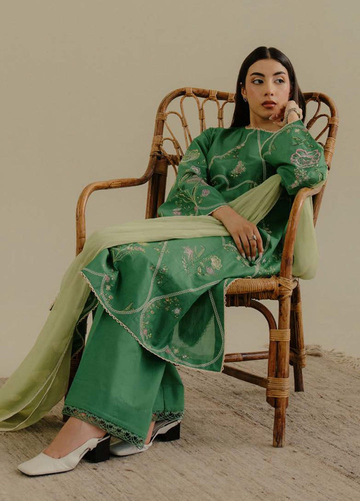 Coco by Zara Shahjahan Embroidered Lawn Suits Unstitched 3 Piece CZS25LD D-8 B Tara - Summer Collection