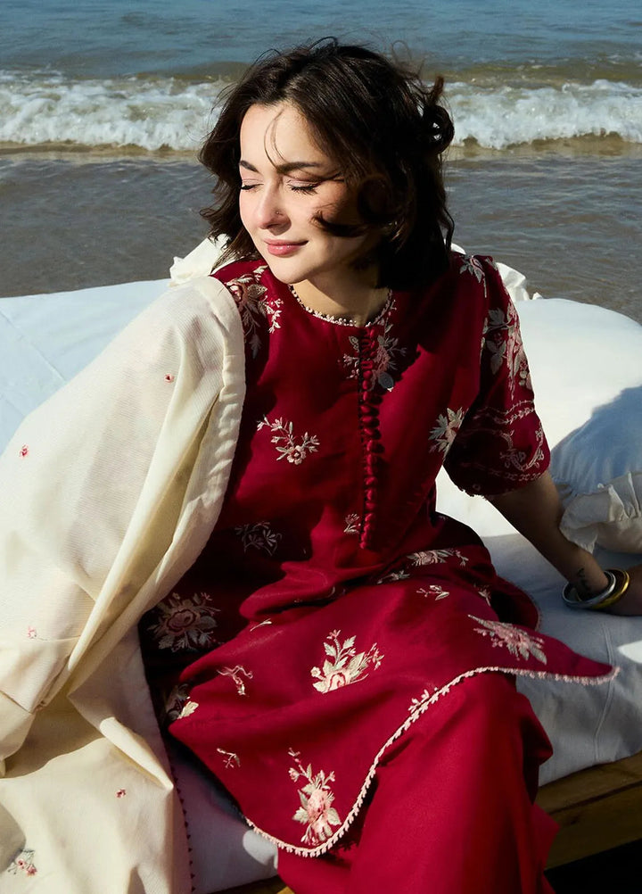 Coco By Zara Shahjahan Embroidered Jacquard Suits Unstitched 3 Piece CZS25L D10A Nora - Summer Collection