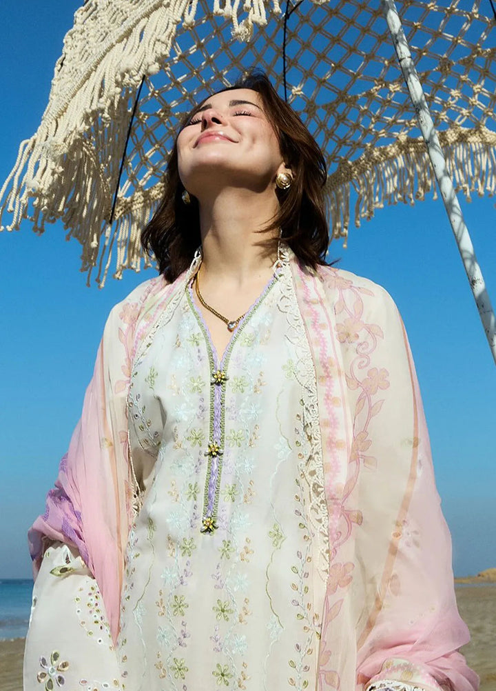 Coco By Zara Shahjahan Embroidered Lawn Suits Unstitched 3 Piece CZS25L D5B Silas - Summer Collection