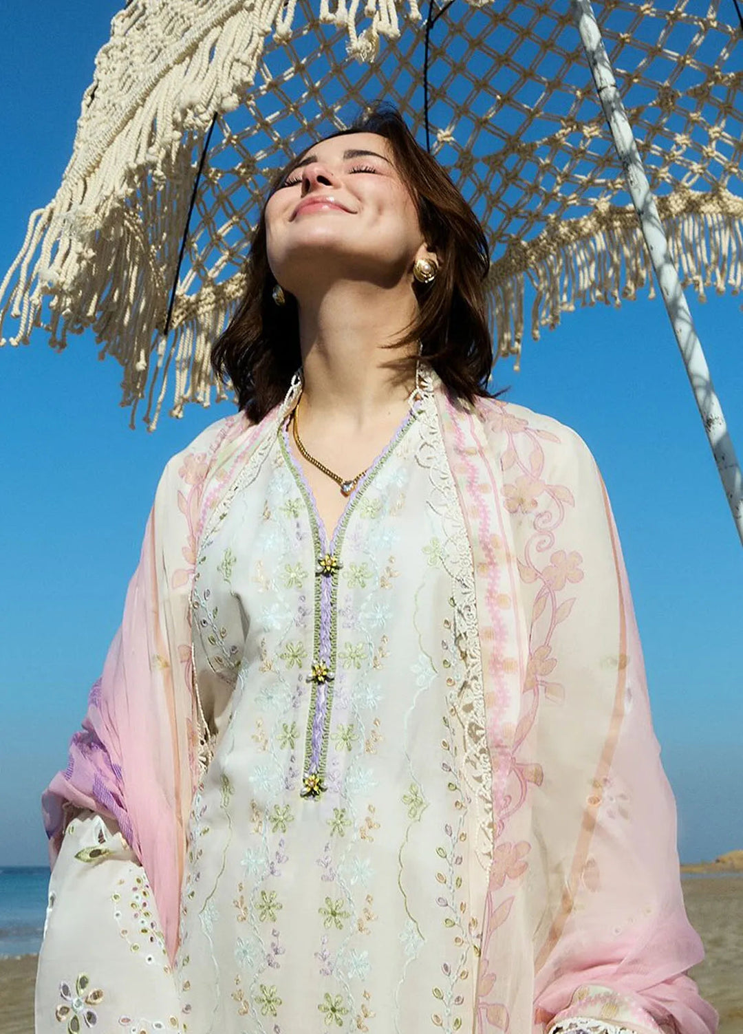 Coco By Zara Shahjahan Embroidered Lawn Suits Unstitched 3 Piece CZS25L D5B Silas - Summer Collection