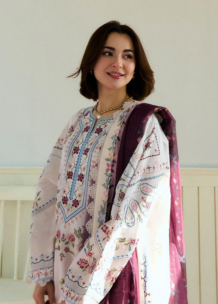 Coco By Zara Shahjahan Embroidered Lawn Suits Unstitched 3 Piece CZS25L D2B Serene - Summer Collection