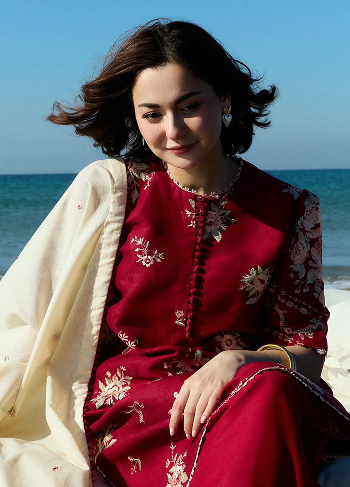 Coco By Zara Shahjahan Embroidered Jacquard Suits Unstitched 3 Piece CZS25L D10A Nora - Summer Collection