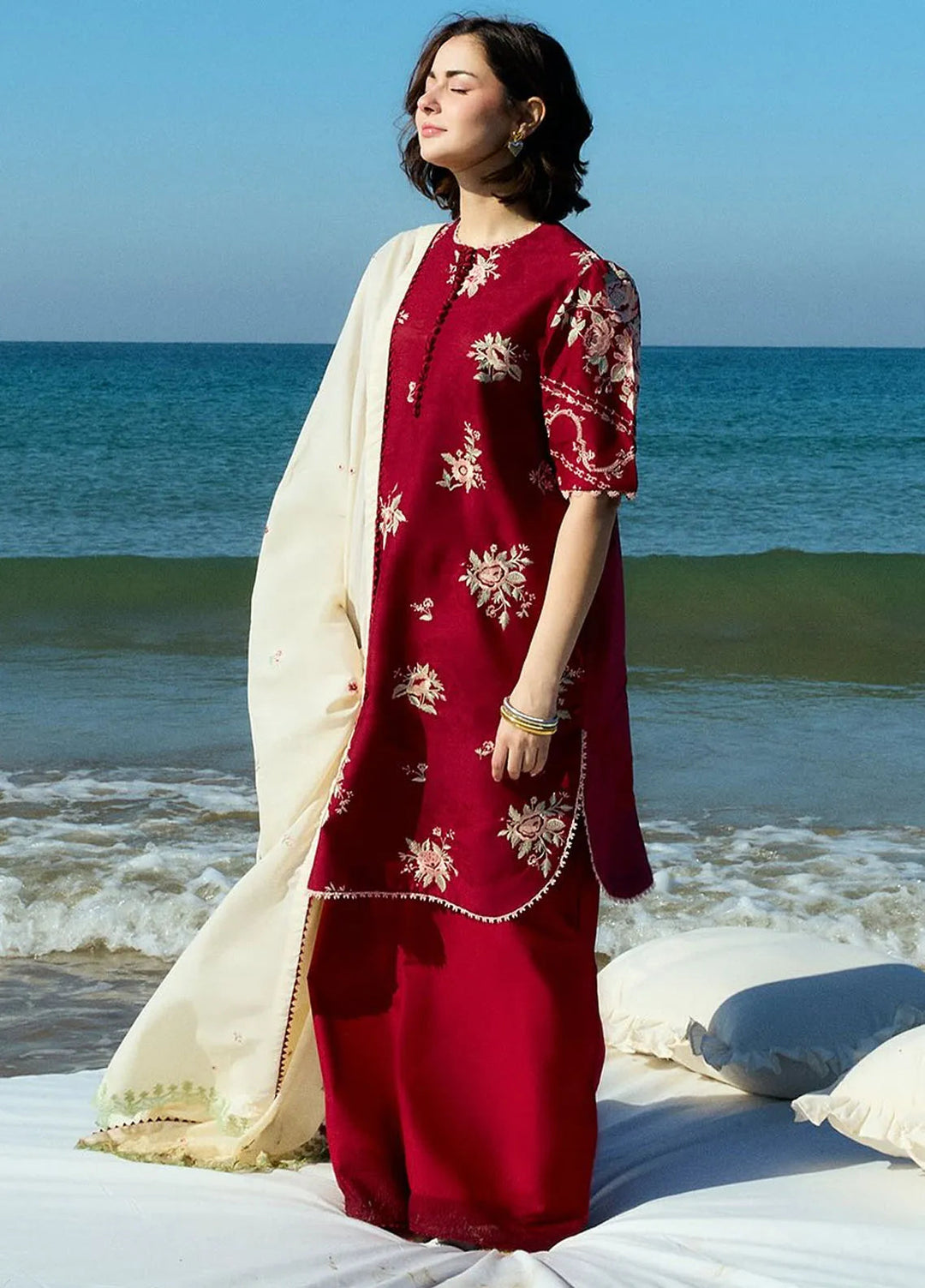 Coco By Zara Shahjahan Embroidered Jacquard Suits Unstitched 3 Piece CZS25L D10A Nora - Summer Collection