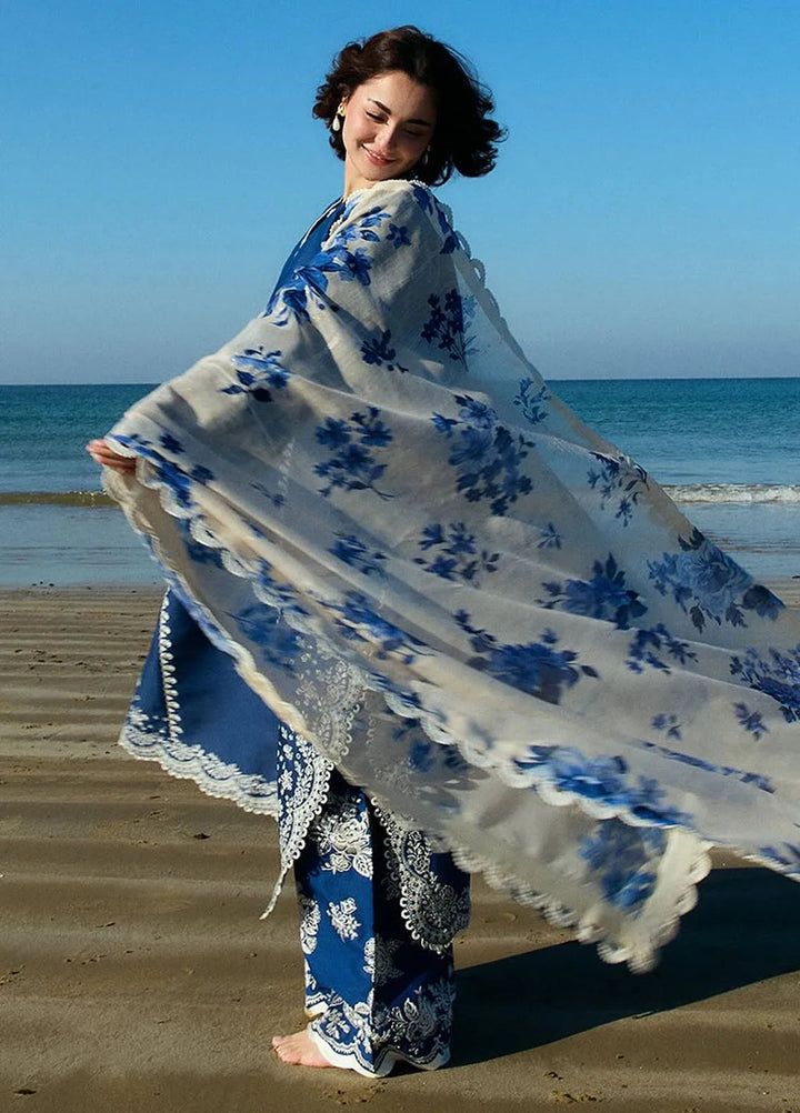 Coco By Zara Shahjahan Embroidered Jacquard Suits Unstitched 3 Piece CZS25L D8B Meadow - Summer Collection