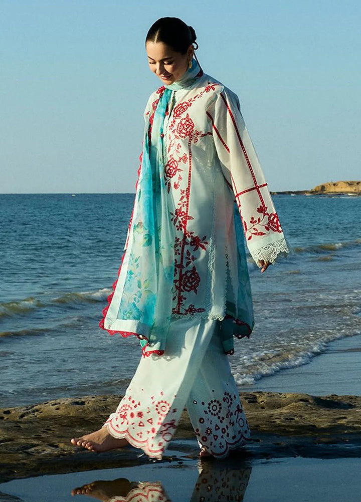 Coco By Zara Shahjahan Embroidered Lawn Suits Unstitched 3 Piece CZS25L D7A Eclat - Summer Collection